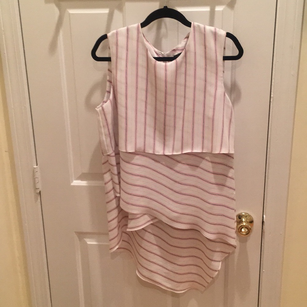 L BCBG MAXAZRIA Eleanore Striped Shirt